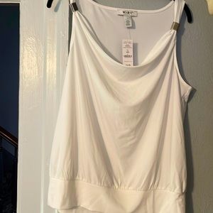 White House Black market white dressy casual shirt